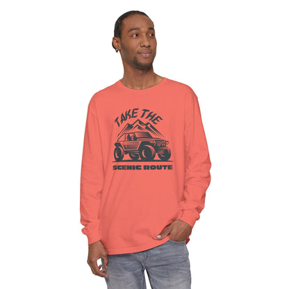 Comfort Colors Long Sleeve T-Shirt | Garment-Dyed Cotton for Off-Road and Adventure Lovers - Joyful Moments Market