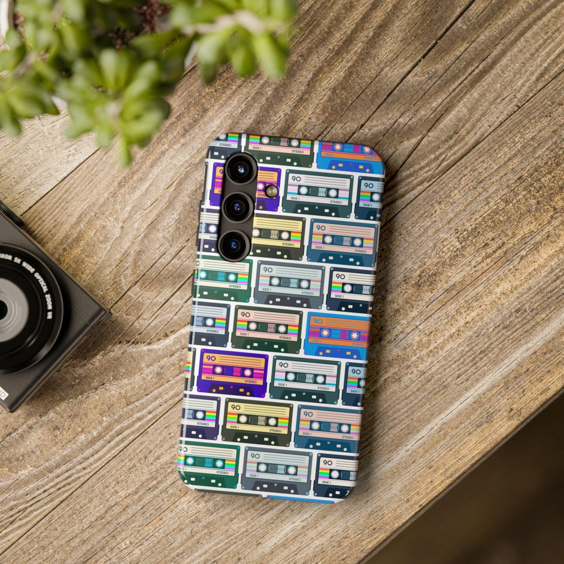 Cassette Tape Phone Case | Retro 80s & 90s Design for iPhone & Samsung - Joyful Moments Market