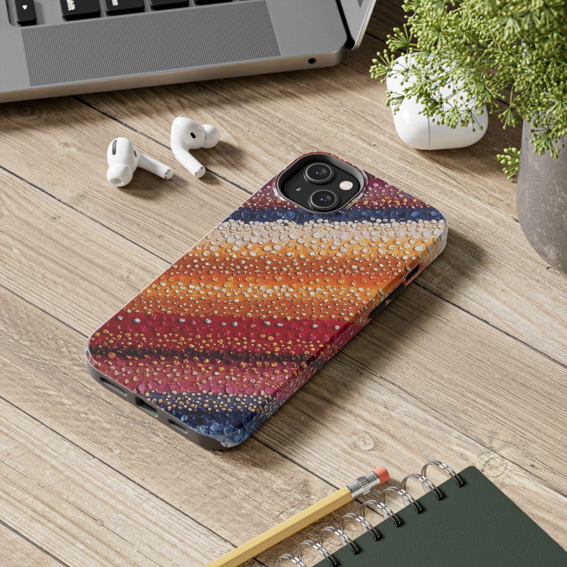 Western Blanket Phone Case | Bold Striped Design for iPhone & Samsung - Joyful Moments Market