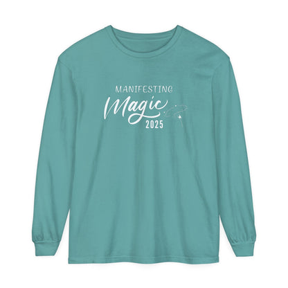 Comfort Colors Long Sleeve T-Shirt | Soft Garment-Dyed Cotton | Embrace Comfort and Style While Manifesting Magic in the New Year - Joyful Moments Market