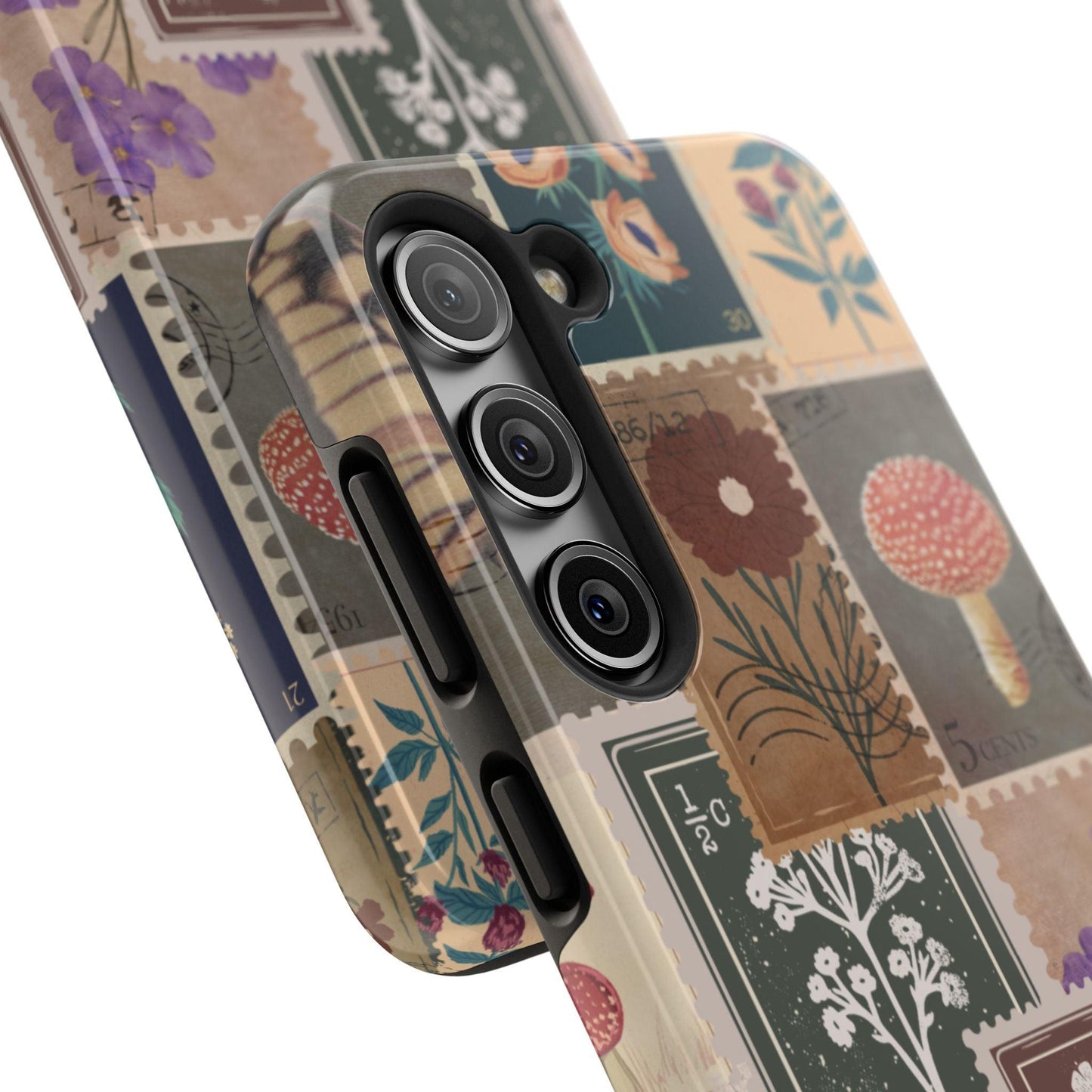 Antique Stamp Collage Phone Case | Vintage Travel Design for iPhone & Samsung - Joyful Moments Market