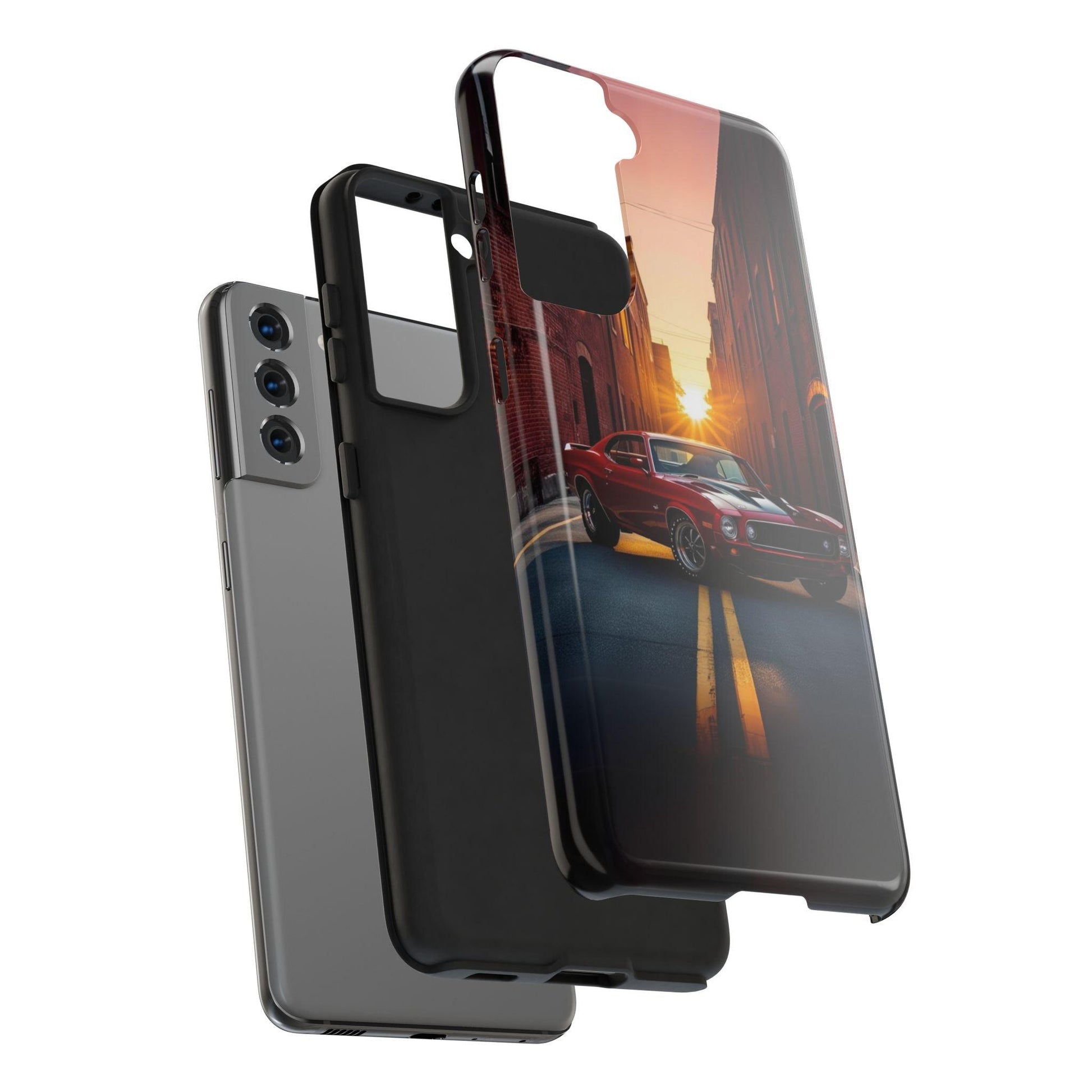 Cherry Red Muscle Car Phone Case | Drag Race Vibes for iPhone & Samsung - Joyful Moments Market