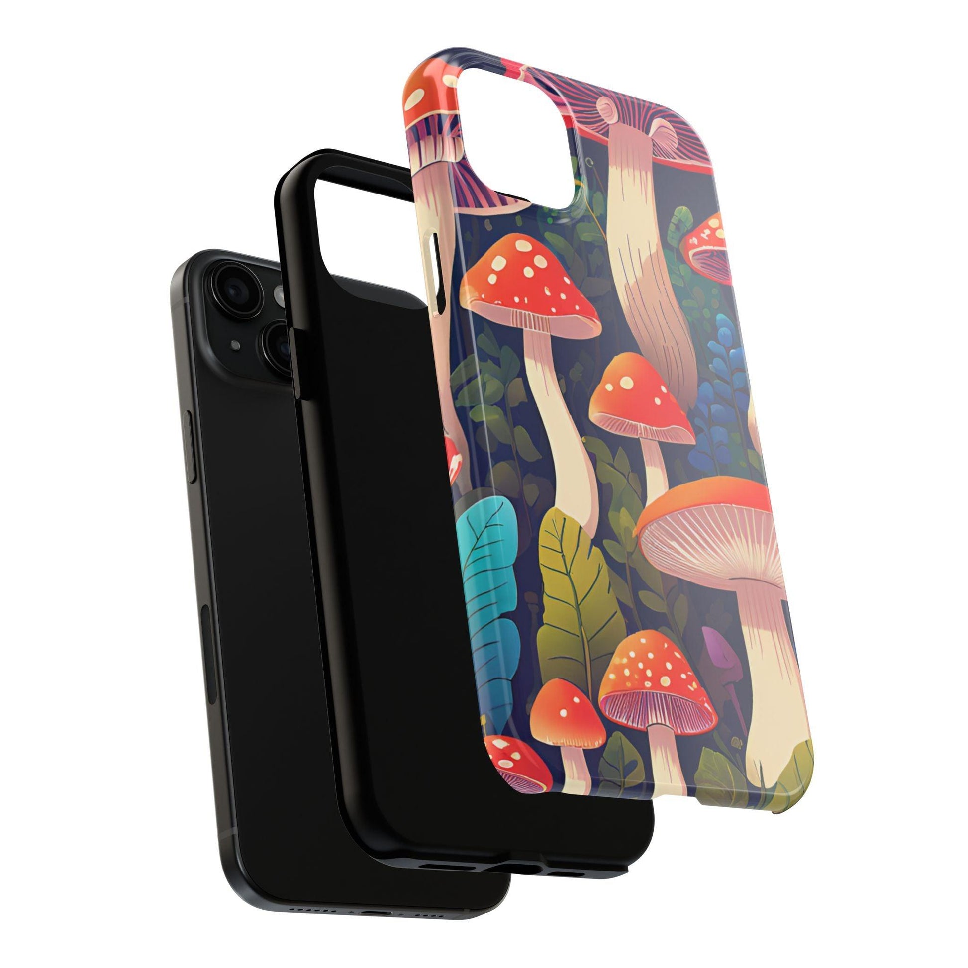 Funky Mushroom Phone Case | Retro Bold Design for iPhone & Samsung - Joyful Moments Market