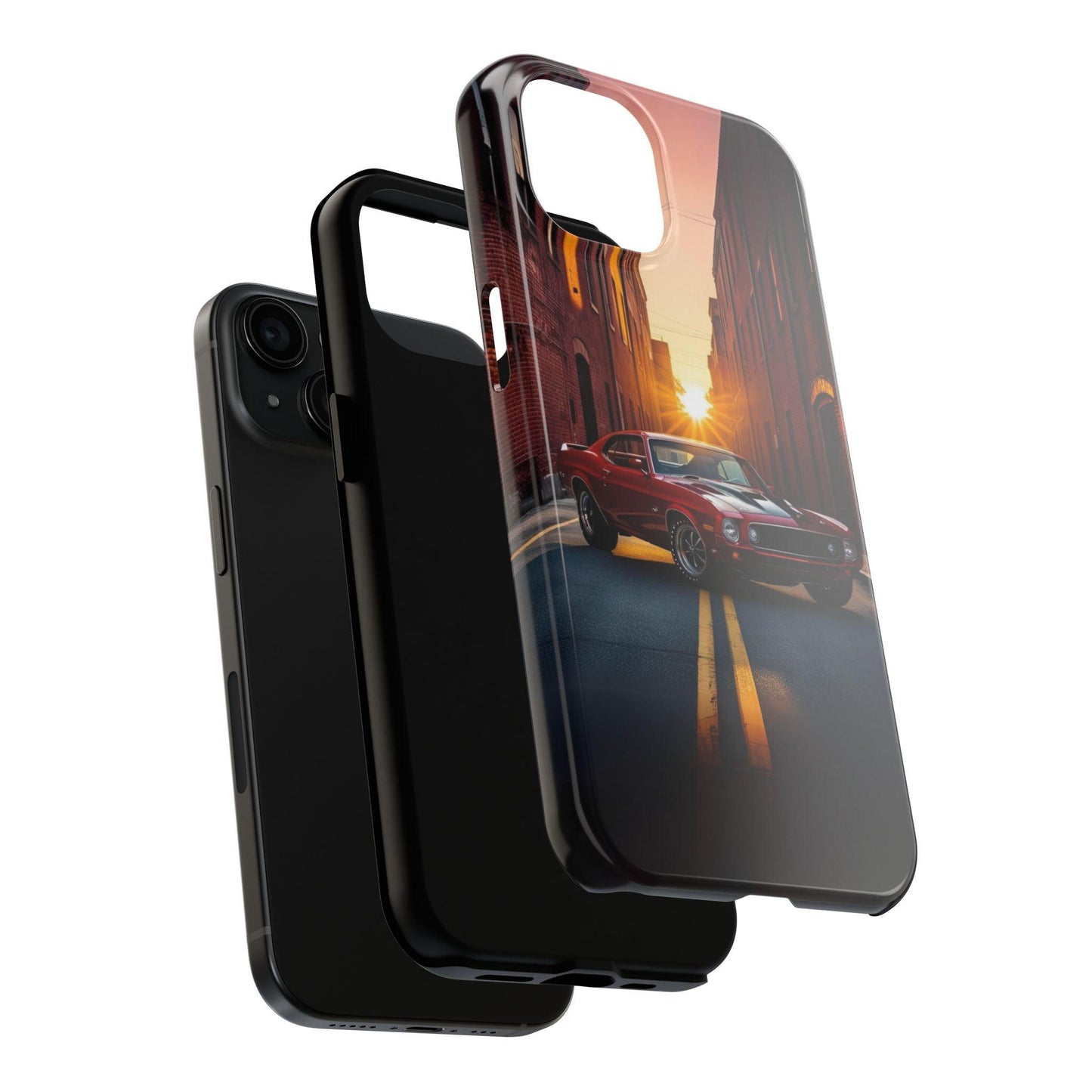 Cherry Red Muscle Car Phone Case | Drag Race Vibes for iPhone & Samsung - Joyful Moments Market