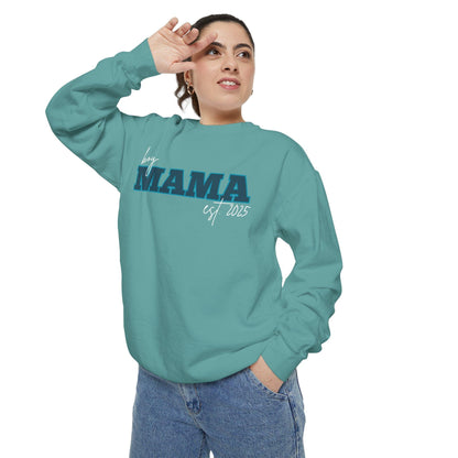 Customizable Comfort Colors Boy Mama Sweatshirt | Personalized Gift for Moms - Joyful Moments Market