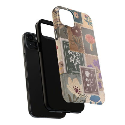 Antique Stamp Collage Phone Case | Vintage Travel Design for iPhone & Samsung - Joyful Moments Market