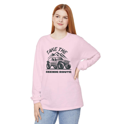 Comfort Colors Long Sleeve T-Shirt | Garment-Dyed Cotton for Off-Road and Adventure Lovers - Joyful Moments Market