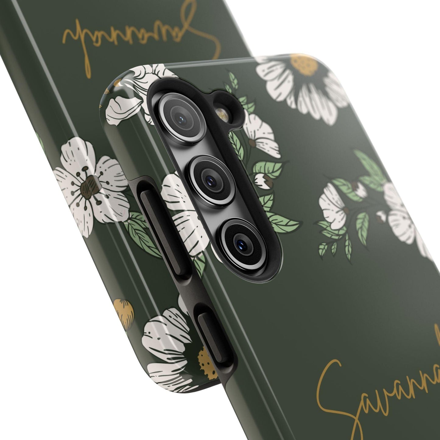 Personalized Floral Phone Case for iPhone and Samsung with Custom Name - Joyful Moments Market