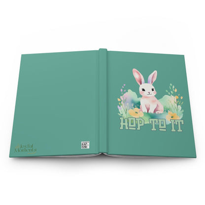 Hop to It Bunny Journal | Green Hardcover for Writing, Goal Setting, and Inspiration - Joyful Moments Market