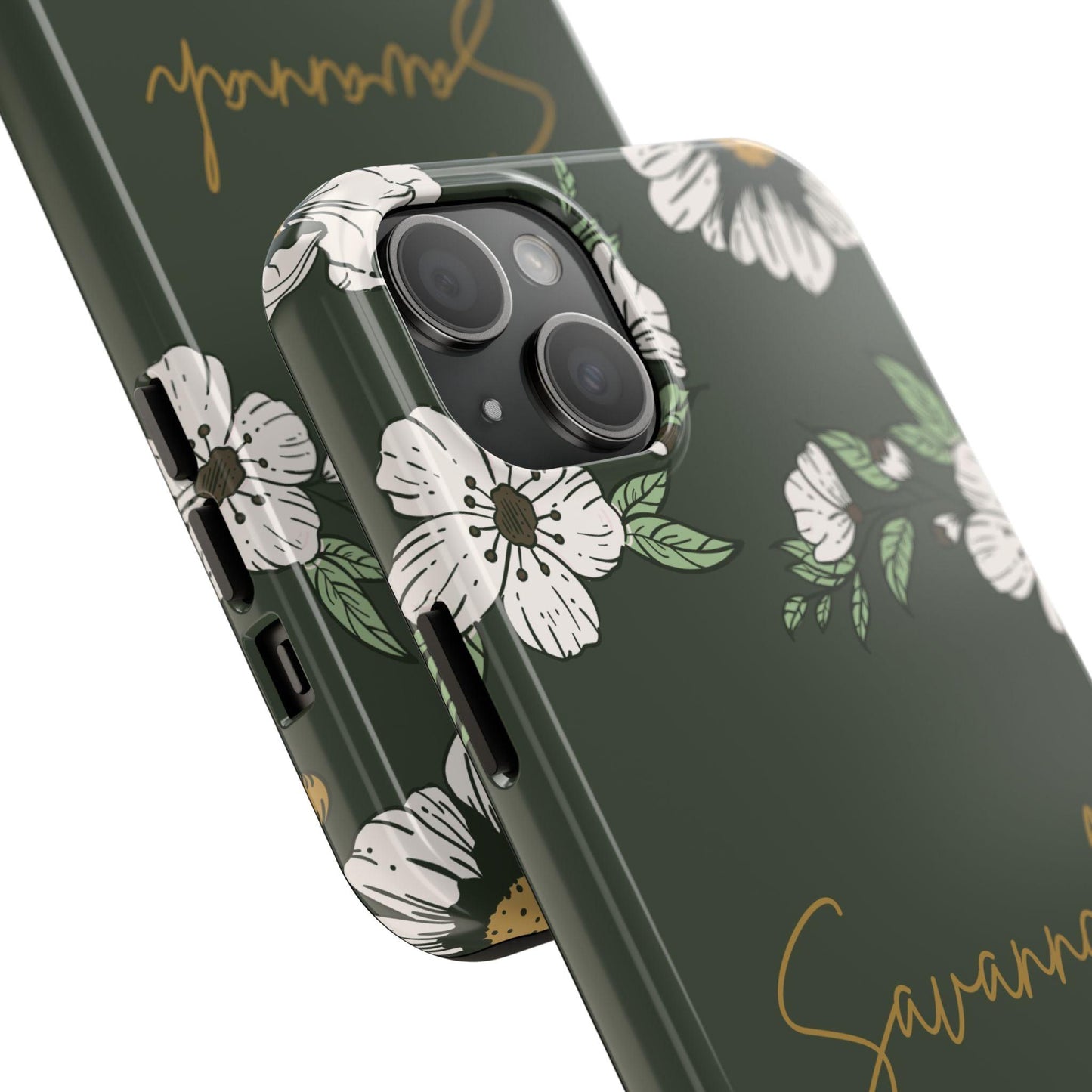 Personalized Floral Phone Case for iPhone and Samsung with Custom Name - Joyful Moments Market