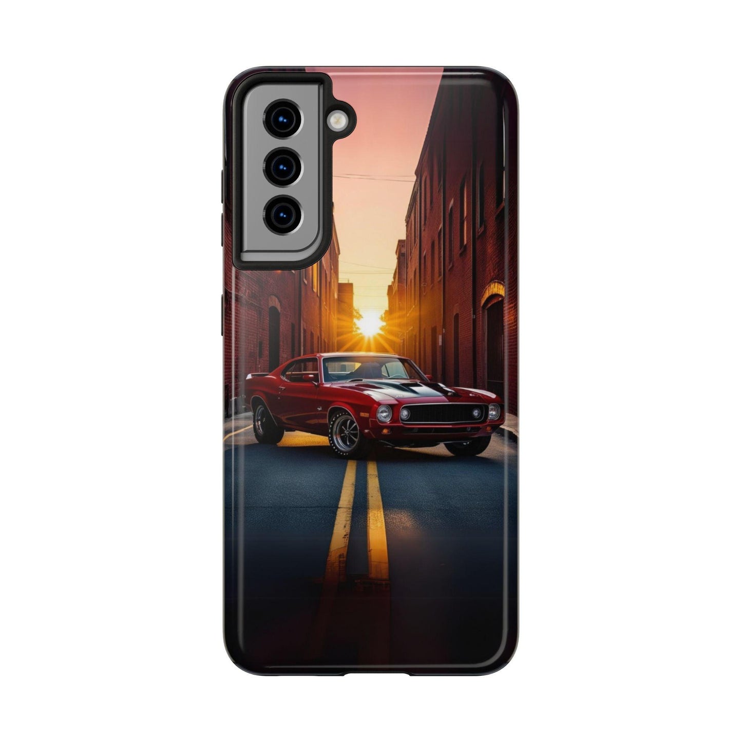 Cherry Red Muscle Car Phone Case | Drag Race Vibes for iPhone & Samsung - Joyful Moments Market