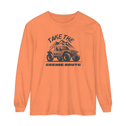 Comfort Colors Long Sleeve T-Shirt | Garment-Dyed Cotton for Off-Road and Adventure Lovers - Joyful Moments Market