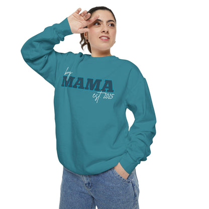 Customizable Comfort Colors Boy Mama Sweatshirt | Personalized Gift for Moms - Joyful Moments Market