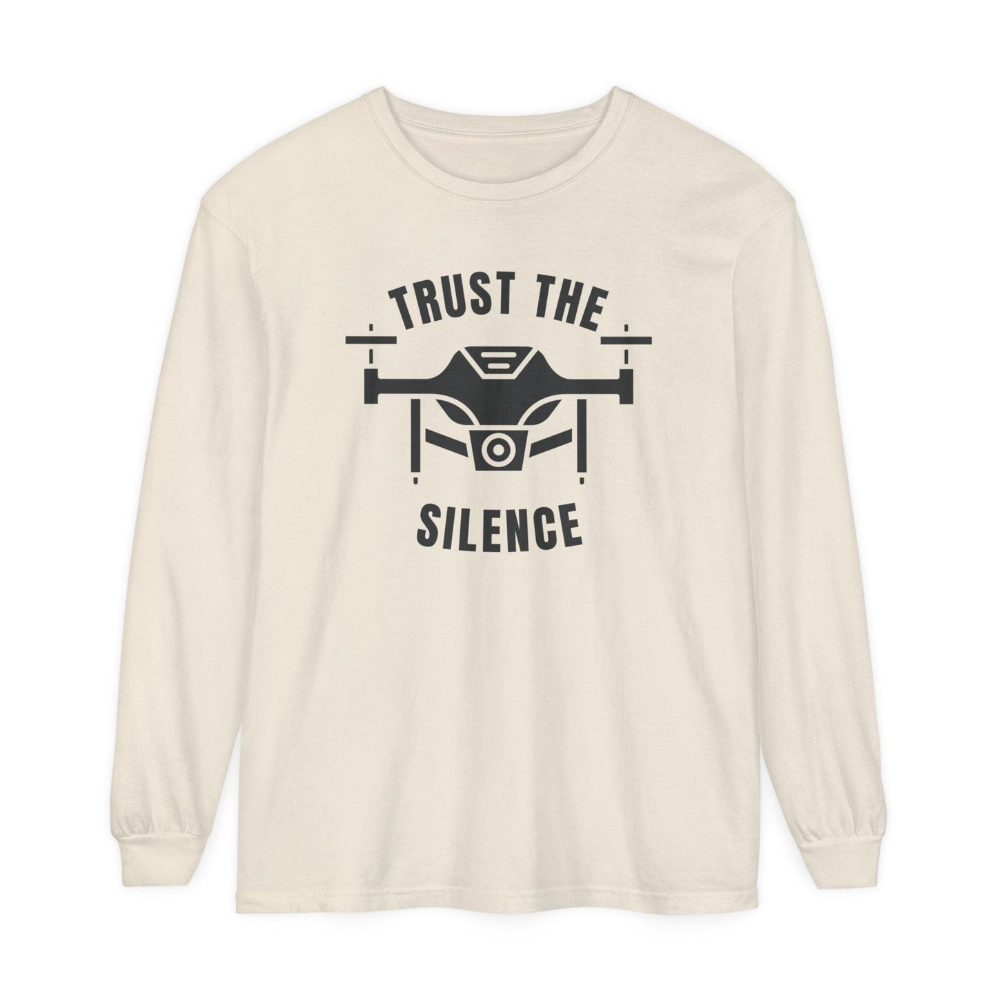 Comfort Colors Long Sleeve T-Shirt | Garment-Dyed Cotton & Witty Drone Design - Joyful Moments Market