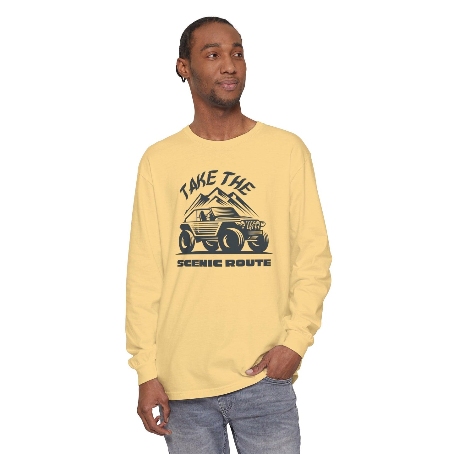 Comfort Colors Long Sleeve T-Shirt | Garment-Dyed Cotton for Off-Road and Adventure Lovers - Joyful Moments Market