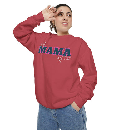 Customizable Comfort Colors Girl Mama Sweatshirt | Personalized Gift for Moms - Joyful Moments Market