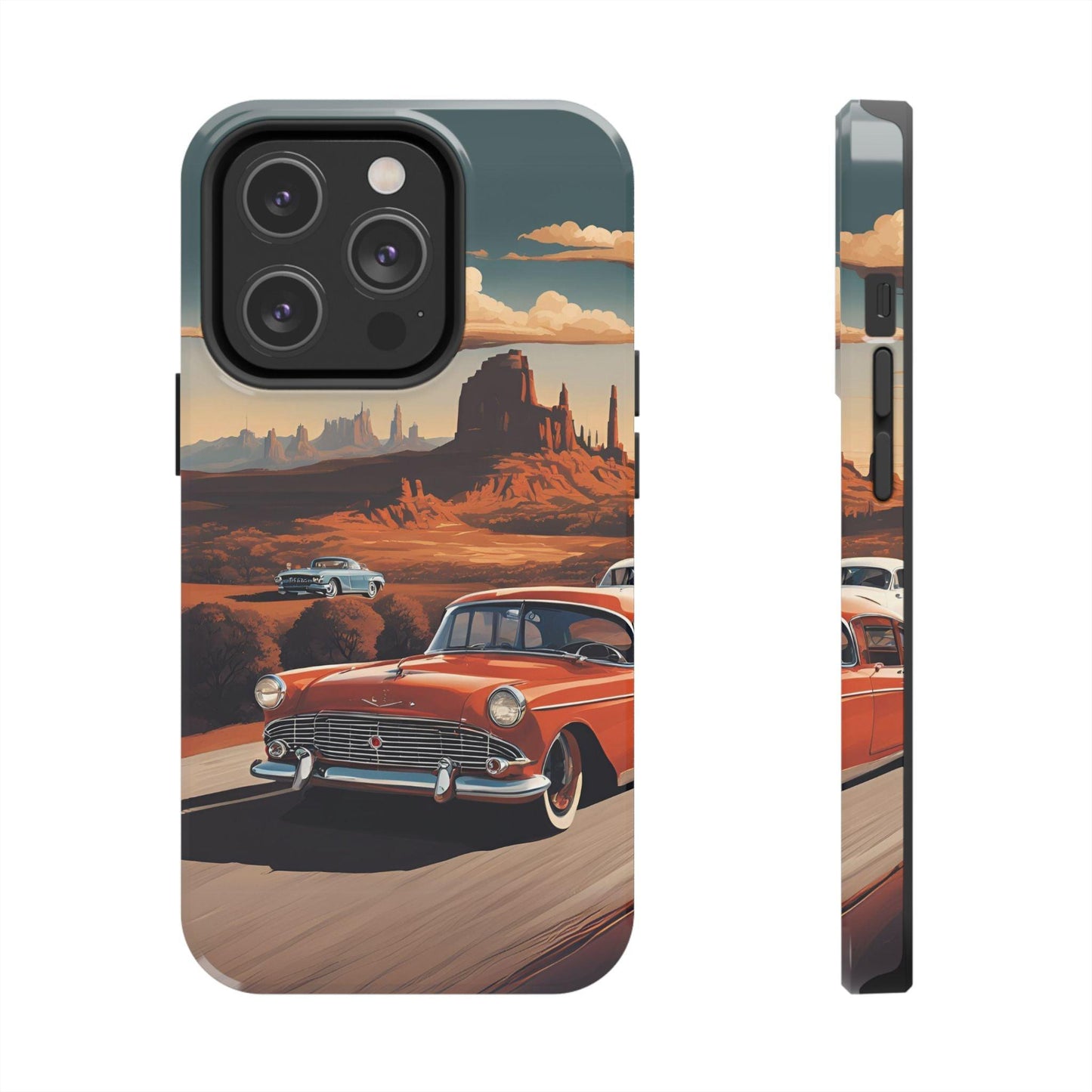 Retro Desert Car Phone Case | Route 66 Vibes for iPhone & Samsung - Joyful Moments Market