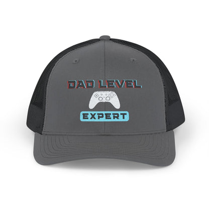 Dad Level: Expert Hat | Embroidered Xbox-Inspired Trucker Cap for Gamer Dads - Joyful Moments Market