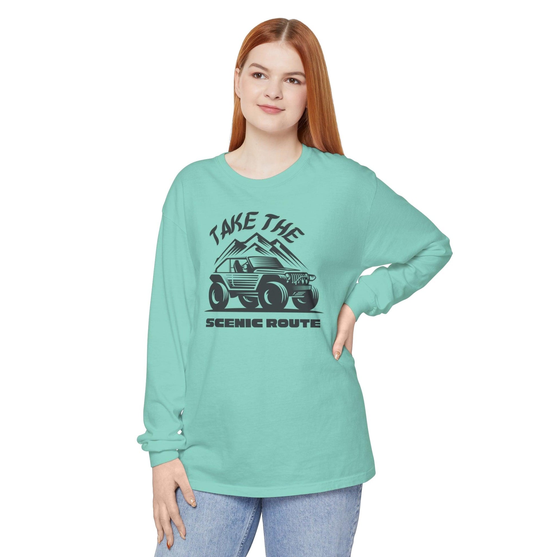 Comfort Colors Long Sleeve T-Shirt | Garment-Dyed Cotton for Off-Road and Adventure Lovers - Joyful Moments Market