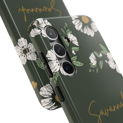 Personalized Floral Phone Case for iPhone and Samsung with Custom Name - Joyful Moments Market