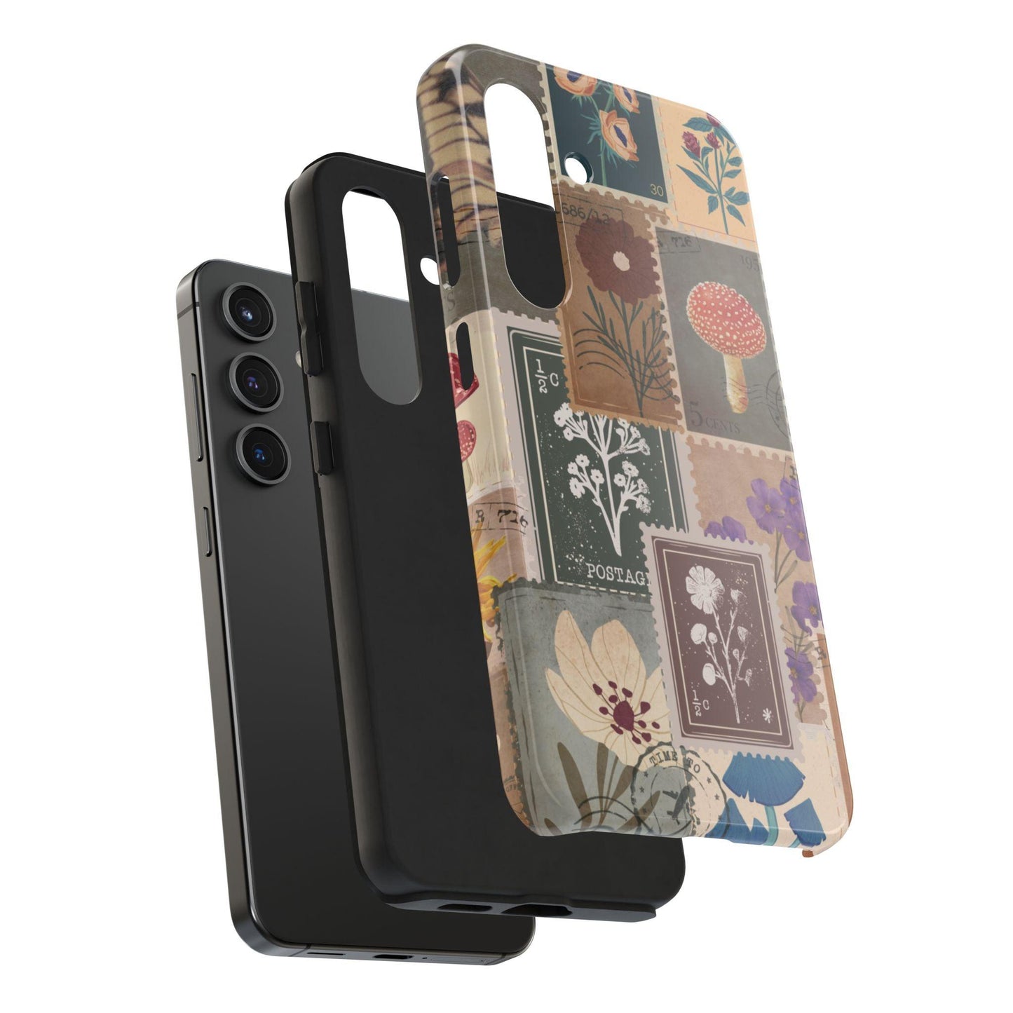 Antique Stamp Collage Phone Case | Vintage Travel Design for iPhone & Samsung - Joyful Moments Market