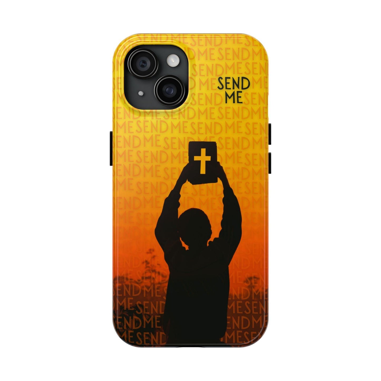 Send Me - Missionary Theme Phone Case with Sunset Gradient Background - Joyful Moments Market