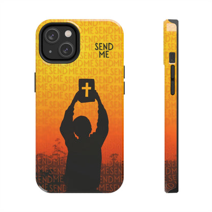 Send Me - Missionary Theme Phone Case with Sunset Gradient Background - Joyful Moments Market