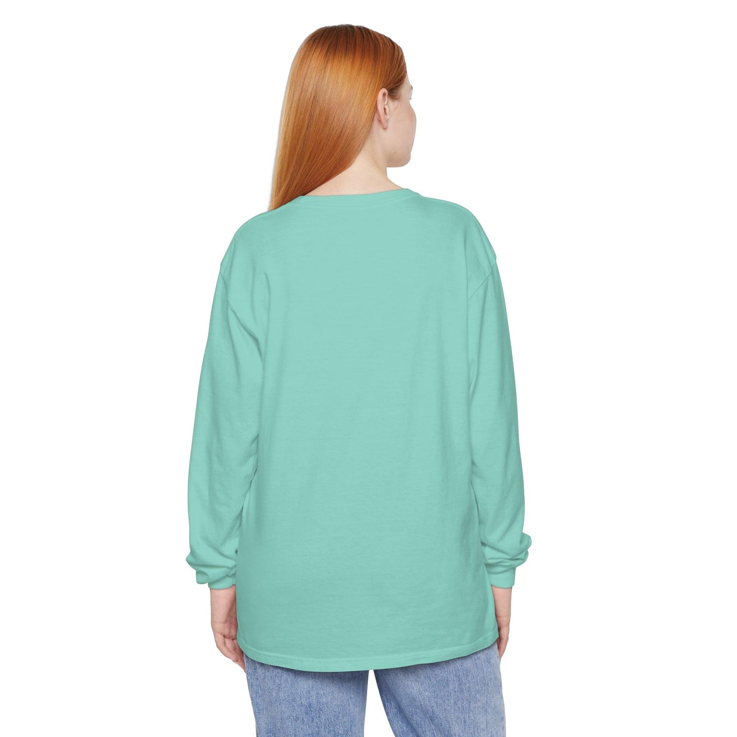 Comfort Colors Long Sleeve T-Shirt | Soft Garment-Dyed Cotton with Calming Sunrise Design - Joyful Moments Market