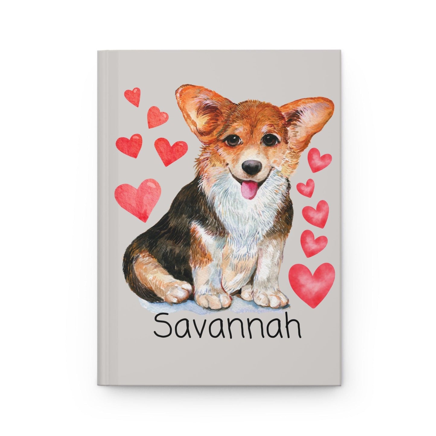 Personalized Corgi Journal | Adorable Dog Lover’s Notebook with Custom Name - Joyful Moments Market