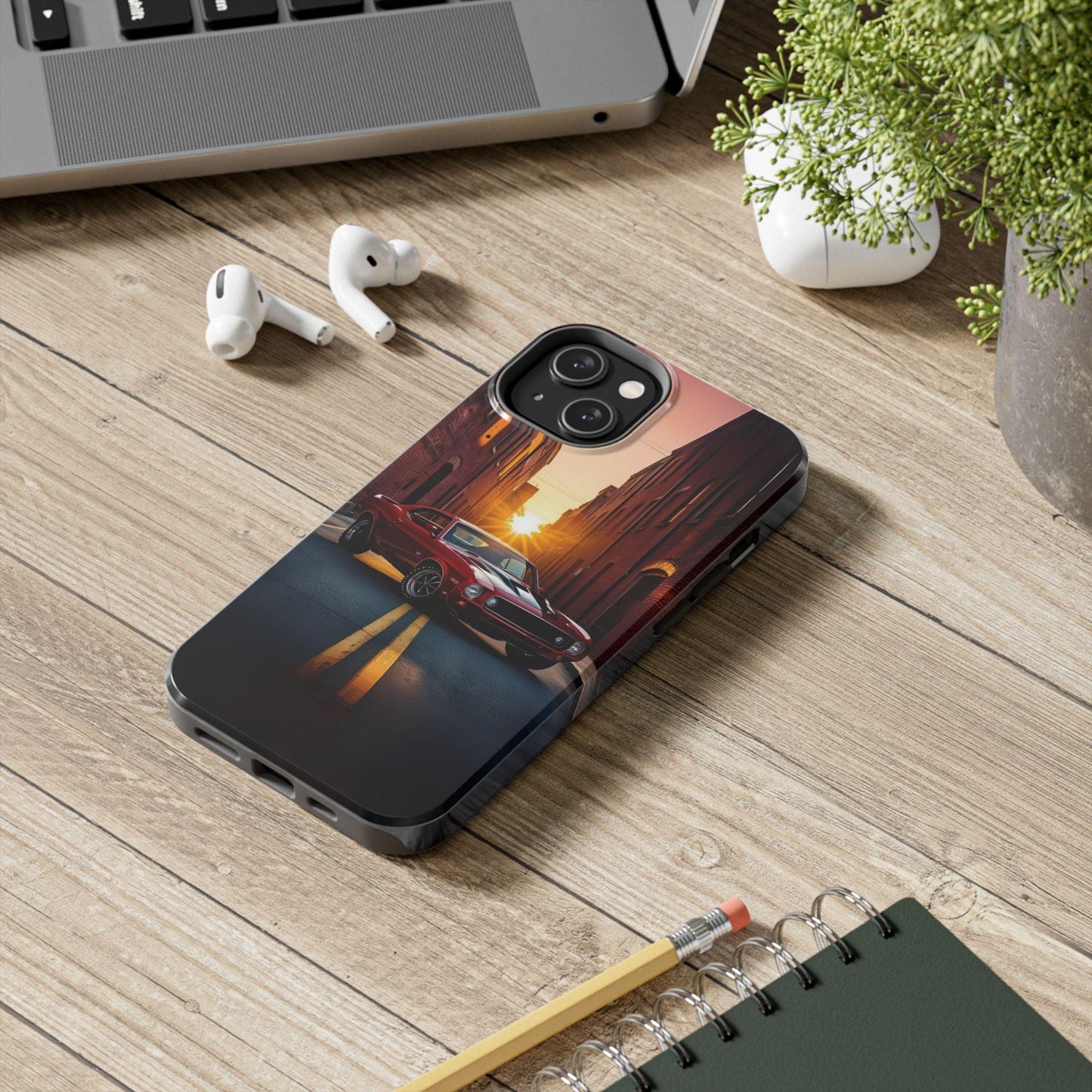 Cherry Red Muscle Car Phone Case | Drag Race Vibes for iPhone & Samsung - Joyful Moments Market