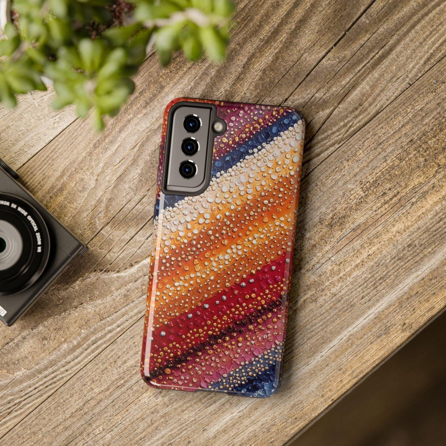 Western Blanket Phone Case | Bold Striped Design for iPhone & Samsung - Joyful Moments Market