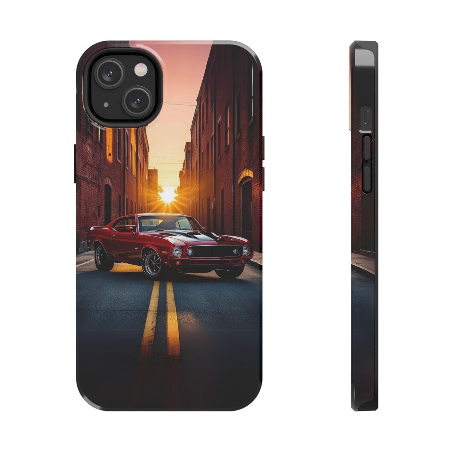 Cherry Red Muscle Car Phone Case | Drag Race Vibes for iPhone & Samsung - Joyful Moments Market