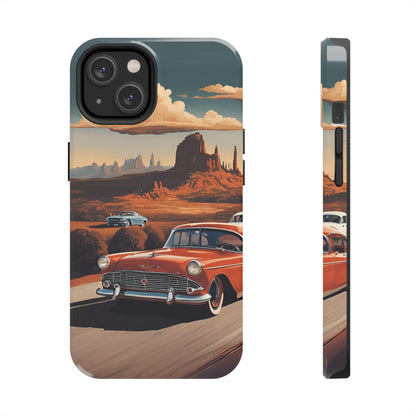 Retro Desert Car Phone Case | Route 66 Vibes for iPhone & Samsung - Joyful Moments Market