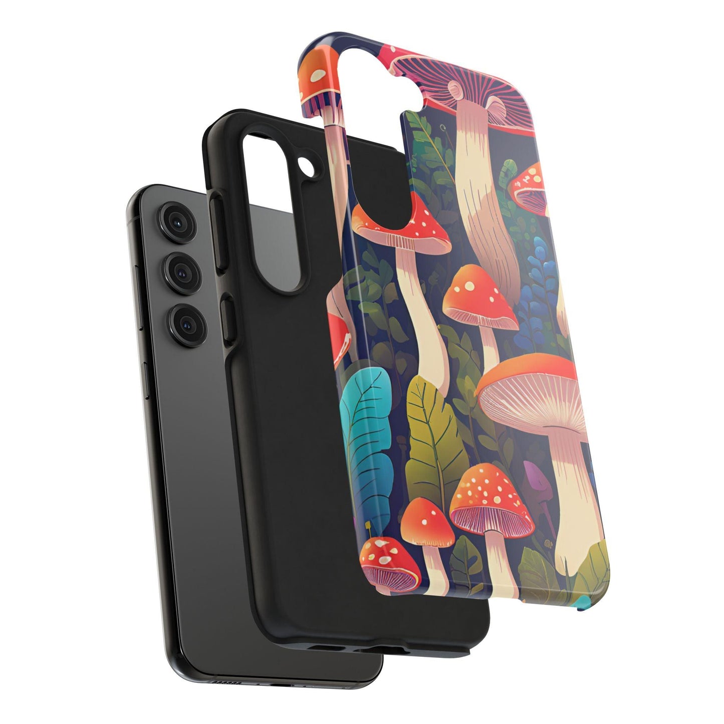 Funky Mushroom Phone Case | Retro Bold Design for iPhone & Samsung - Joyful Moments Market