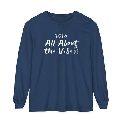 Comfort Colors Long Sleeve T-Shirt | Soft Garment-Dyed Cotton | Spread Peace, Love, and Good Vibes in Style for 2025 - Joyful Moments Market