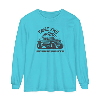 Comfort Colors Long Sleeve T-Shirt | Garment-Dyed Cotton for Off-Road and Adventure Lovers - Joyful Moments Market