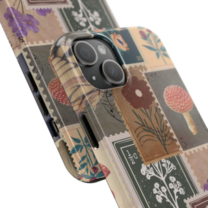 Antique Stamp Collage Phone Case | Vintage Travel Design for iPhone & Samsung - Joyful Moments Market