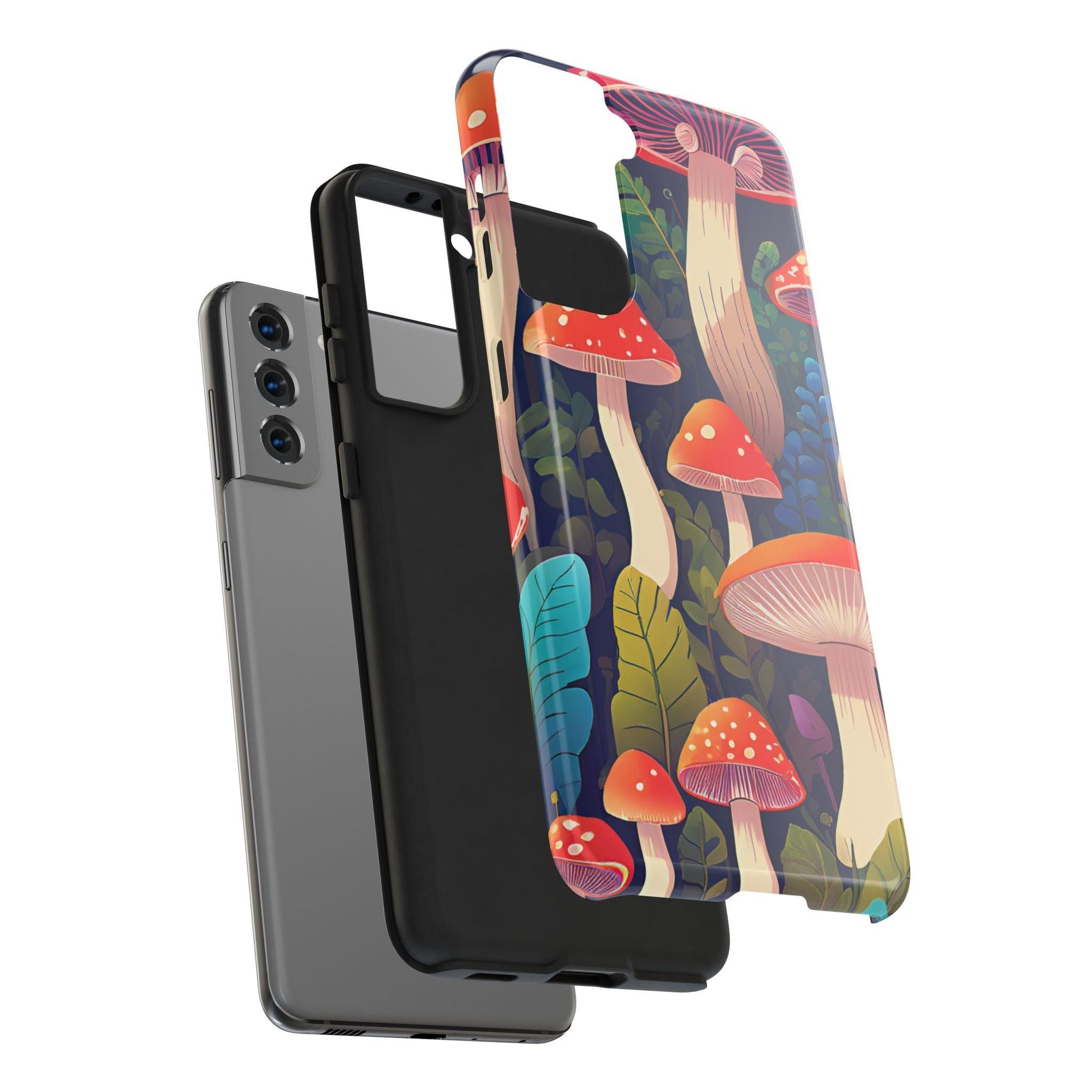 Funky Mushroom Phone Case | Retro Bold Design for iPhone & Samsung - Joyful Moments Market