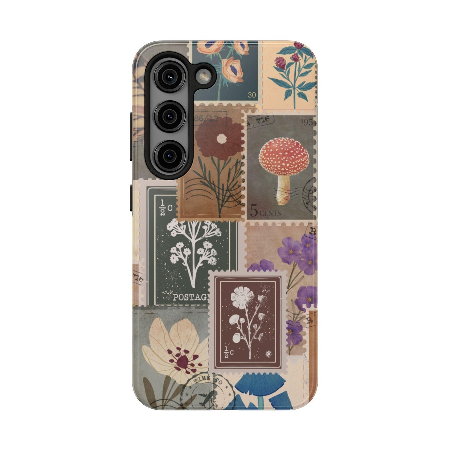 Antique Stamp Collage Phone Case | Vintage Travel Design for iPhone & Samsung - Joyful Moments Market