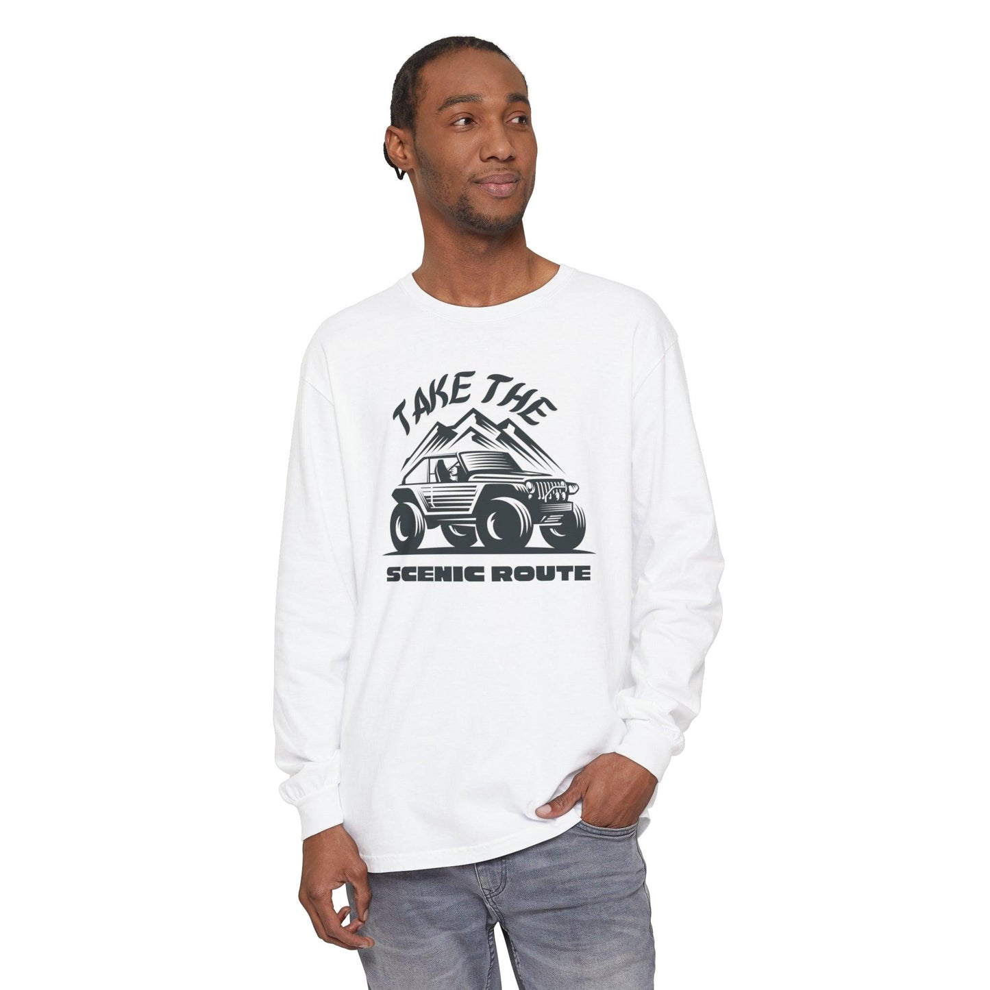 Comfort Colors Long Sleeve T-Shirt | Garment-Dyed Cotton for Off-Road and Adventure Lovers - Joyful Moments Market