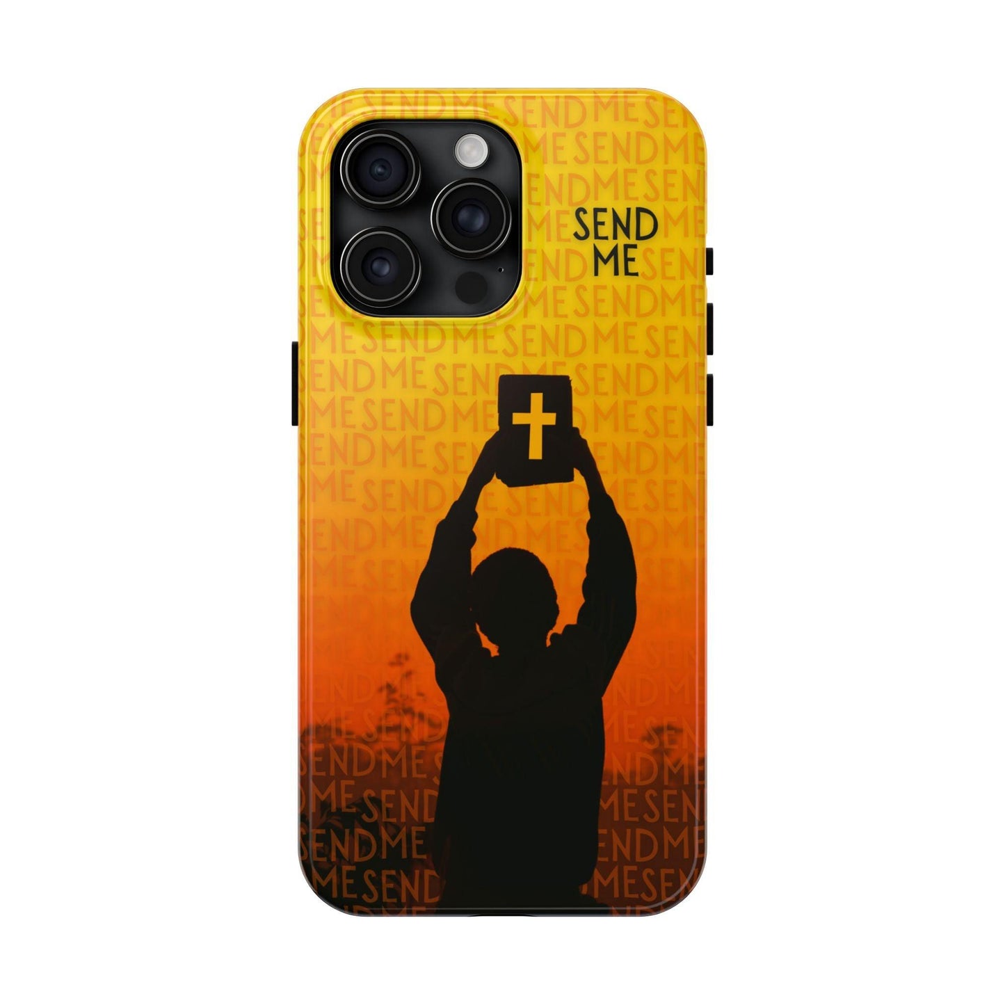 Send Me - Missionary Theme Phone Case with Sunset Gradient Background - Joyful Moments Market