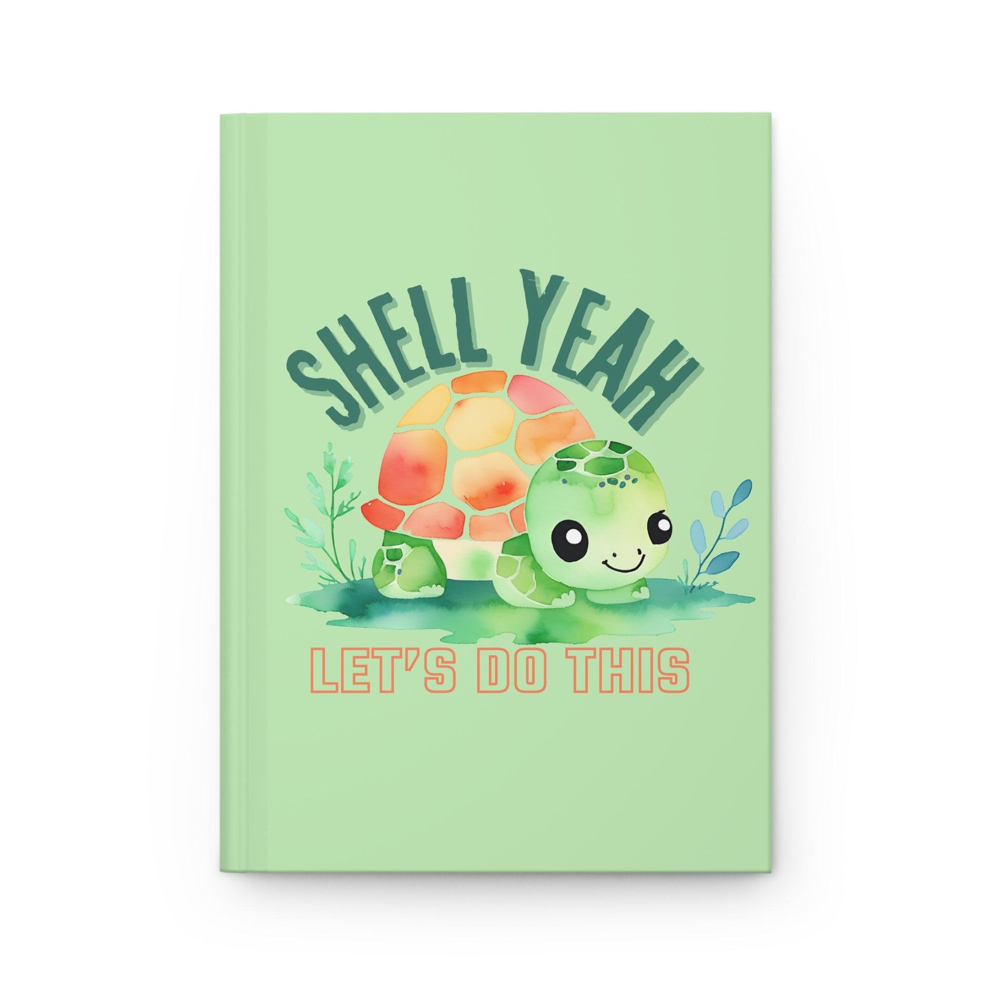 Shell Yeah Turtle Journal | Bright Green Hardcover for Goals and Inspiration - Joyful Moments Market