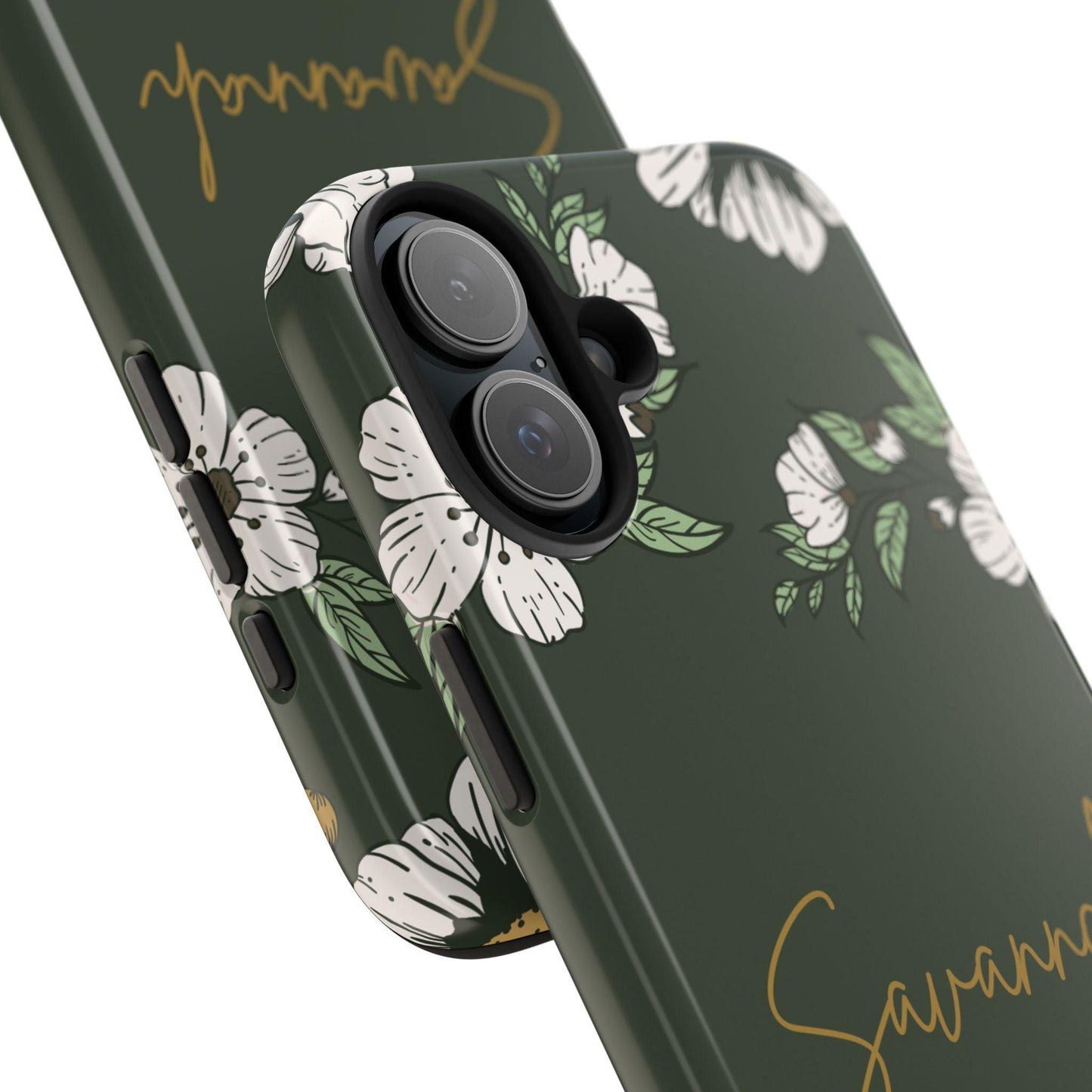 Personalized Floral Phone Case for iPhone and Samsung with Custom Name - Joyful Moments Market