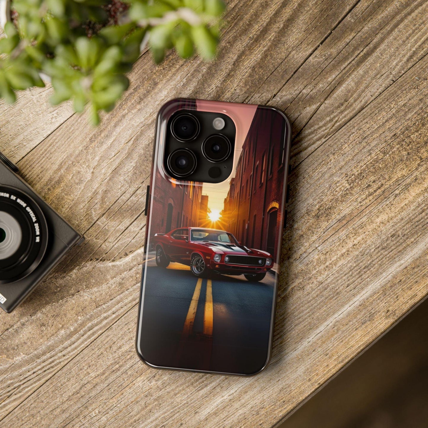 Cherry Red Muscle Car Phone Case | Drag Race Vibes for iPhone & Samsung - Joyful Moments Market