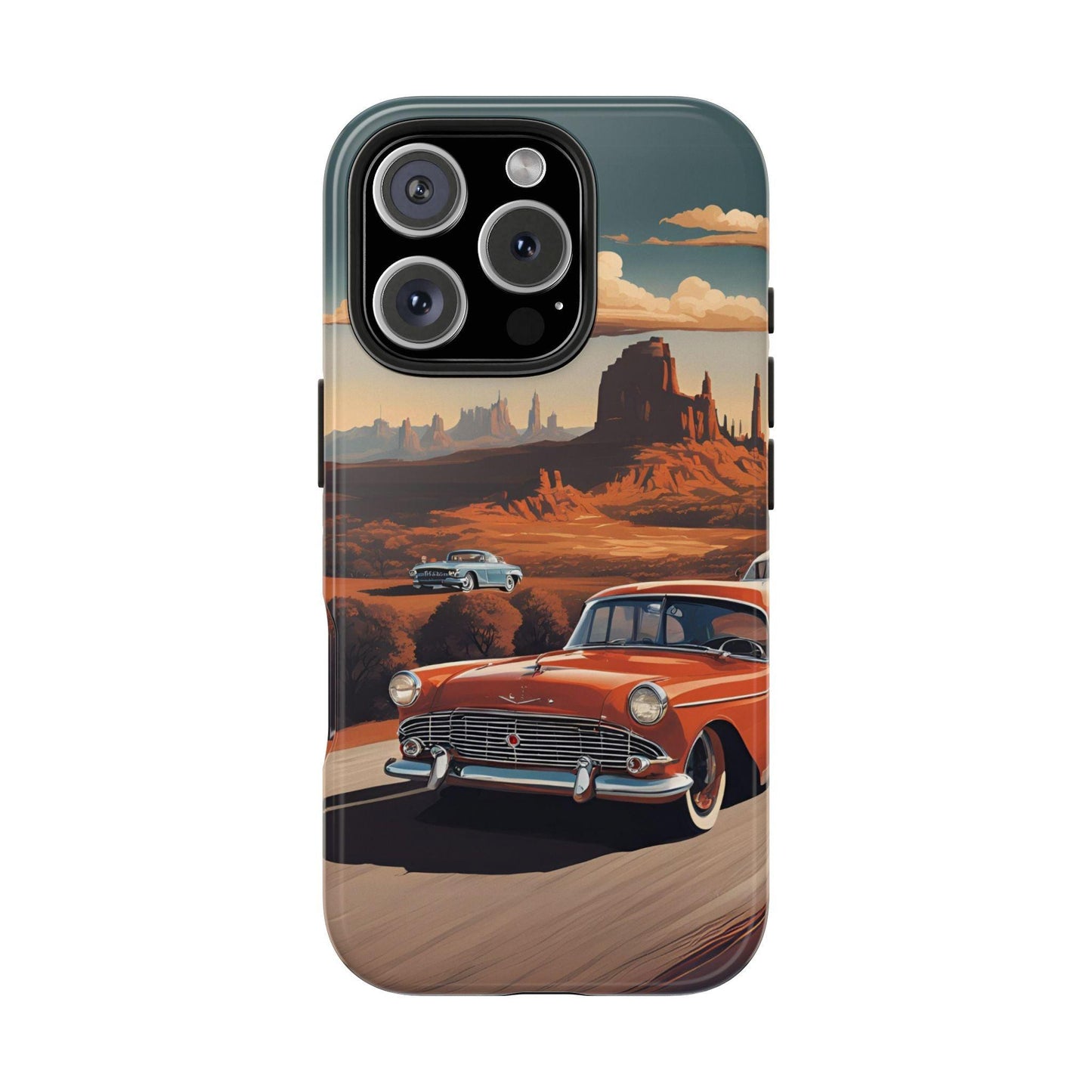 Retro Desert Car Phone Case | Route 66 Vibes for iPhone & Samsung - Joyful Moments Market