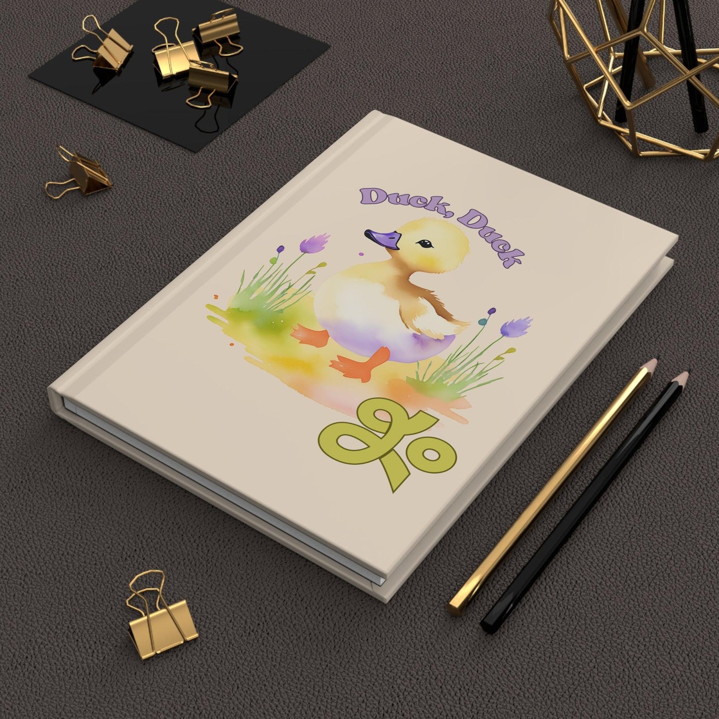 Watercolor Duck Journal | Charming Hardcover Notebook for Inspiration and Daily Reflections - Joyful Moments Market