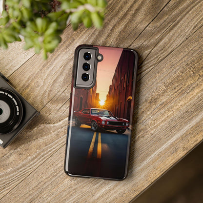 Cherry Red Muscle Car Phone Case | Drag Race Vibes for iPhone & Samsung - Joyful Moments Market