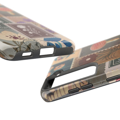 Antique Stamp Collage Phone Case | Vintage Travel Design for iPhone & Samsung - Joyful Moments Market